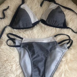 Cute Blue and White Bikini